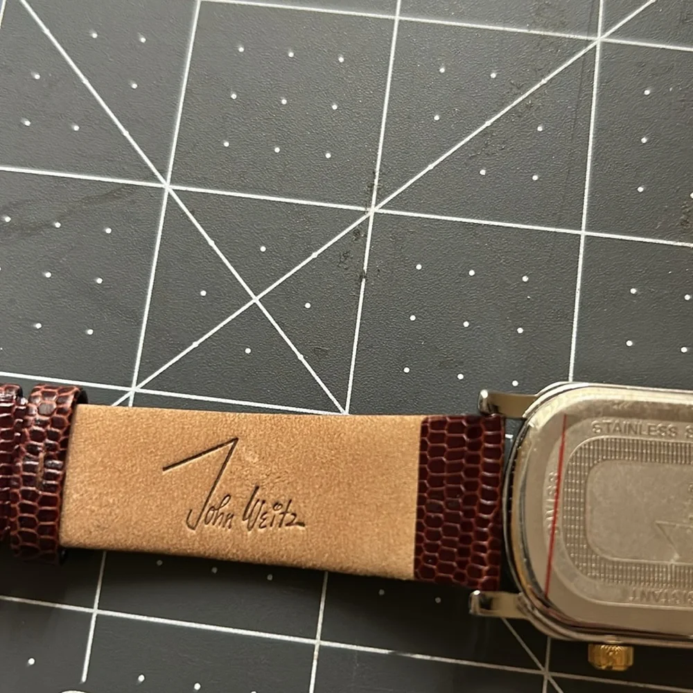 John Weitz Watch with leather Strap